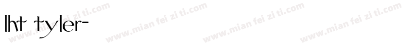 lht tyler字体转换